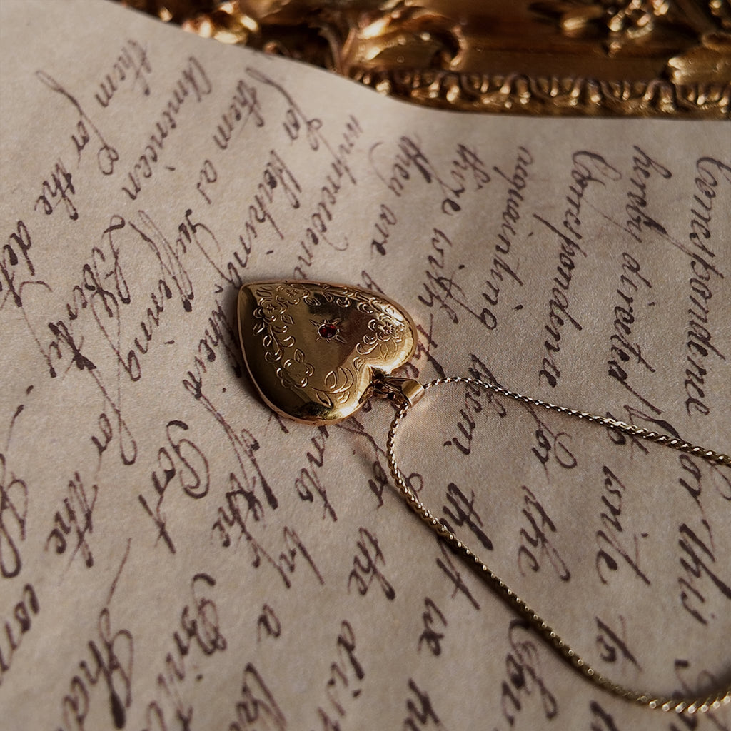 Secret Garden Locket Heart Pendant