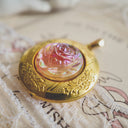 Rose Aura Brass Locket
