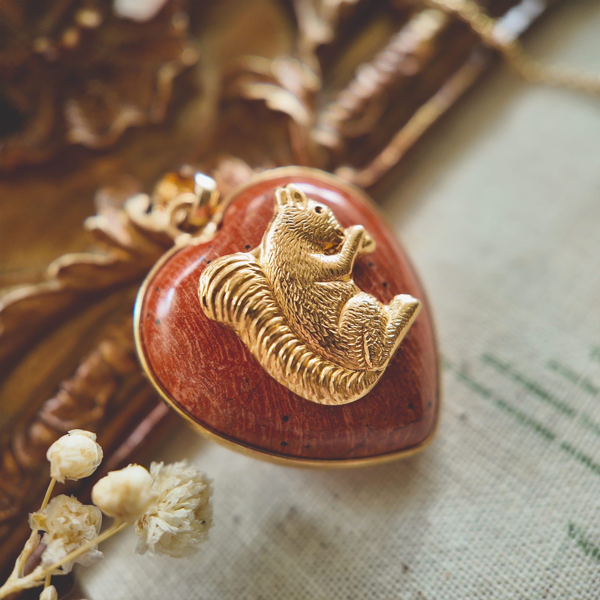 The Autumn Squirrel Pendant