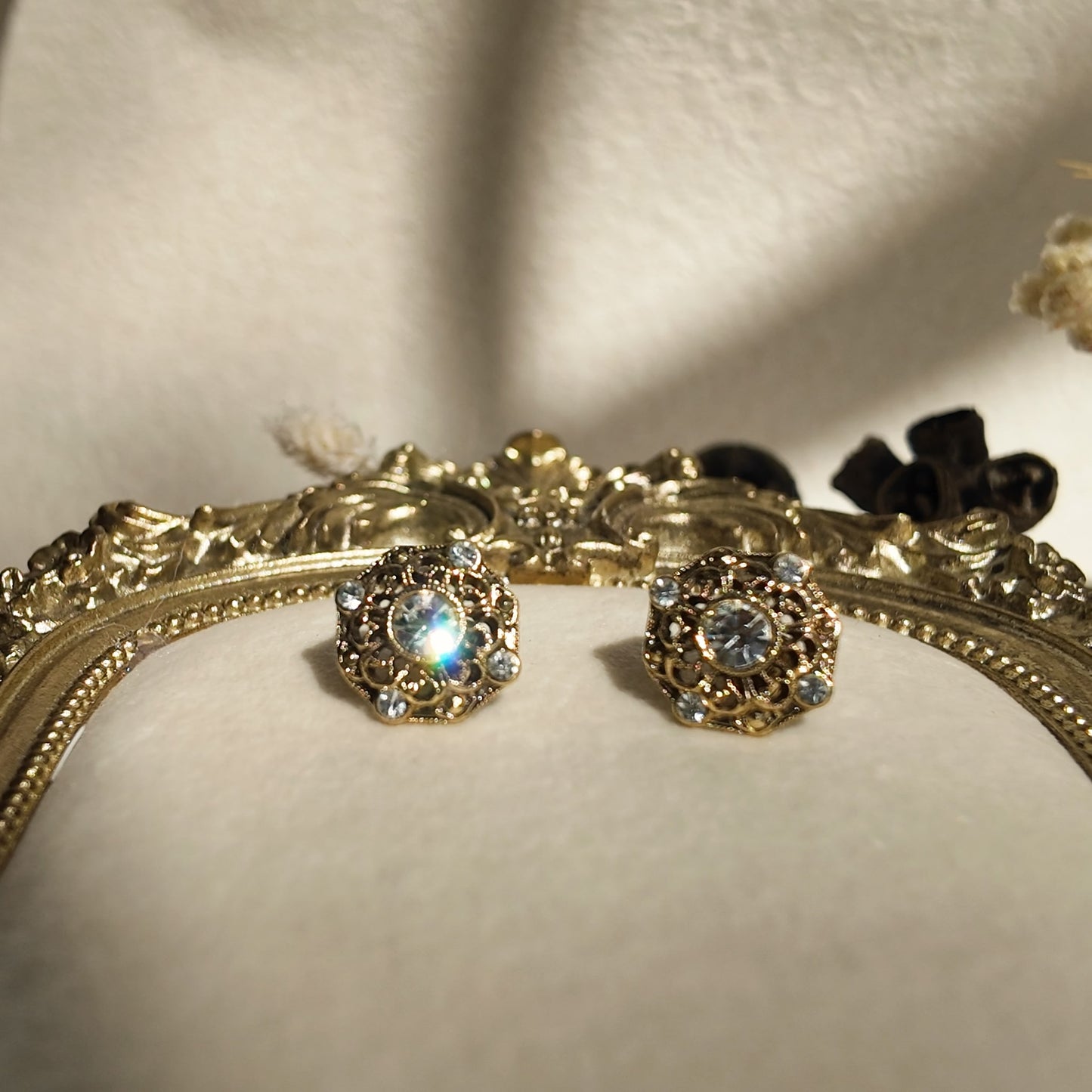 1928 Jewelry Governess's Filigree Studs