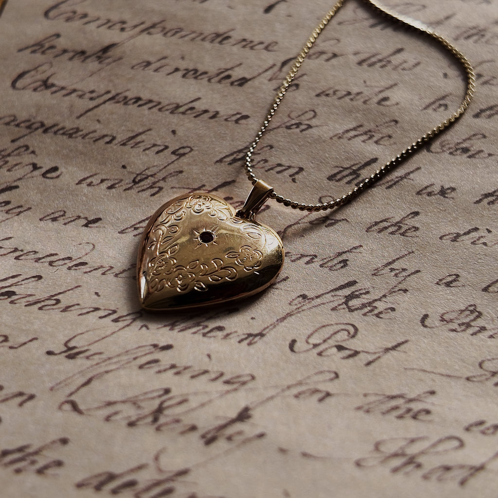 Secret Garden Locket Heart Pendant