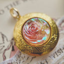 Rose Aura Brass Locket