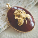 The Scarlet Zenith Rose Pendant
