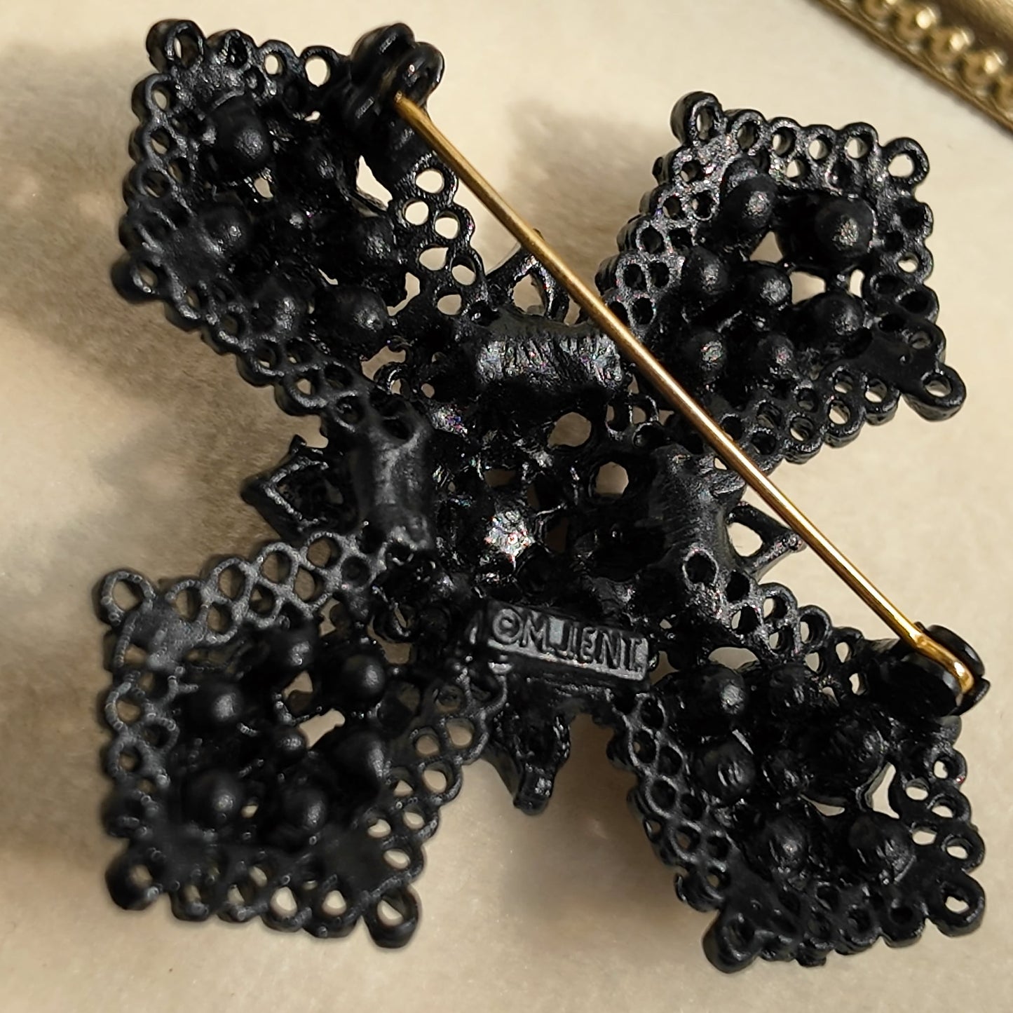 M.Jent "The Vampire's Crest" Cross Brooch