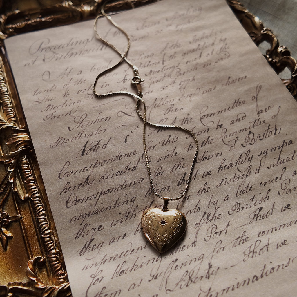 Secret Garden Locket Heart Pendant