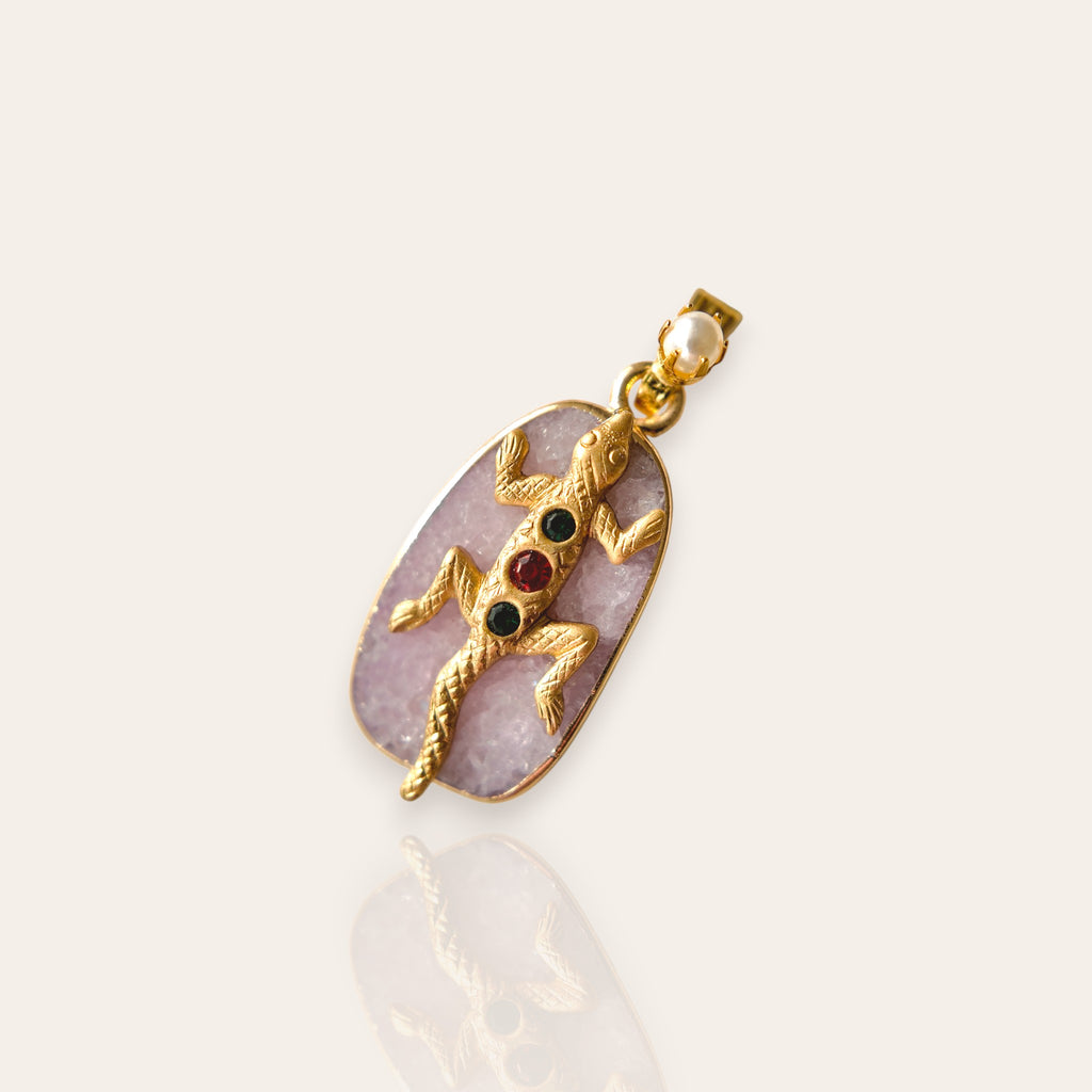 The Rose Ruin Lizard Pendant
