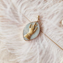 The Graceful Claim Marquise Agate Pendant