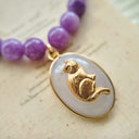 The Lavender Cat Necklace