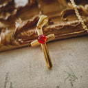 The Crimson Cross Pendant