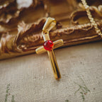 The Crimson Cross Pendant