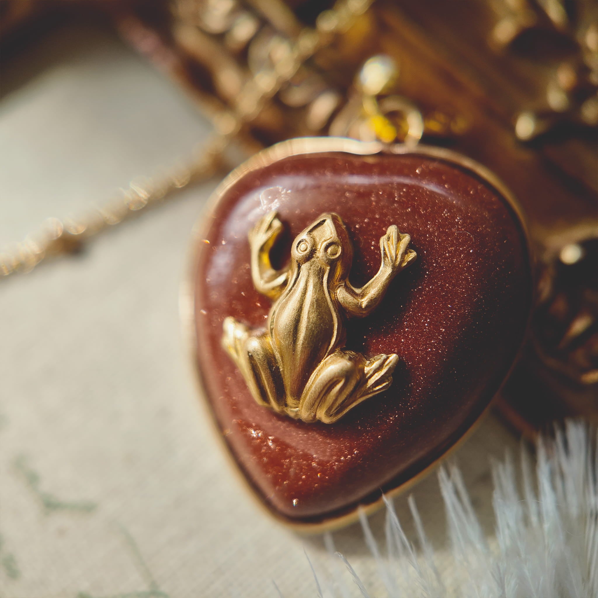 The Sparkle Frog Pendant