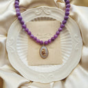 The Lavender Cat Necklace