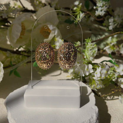 1928 Jewelry Maiden's Shield Studs