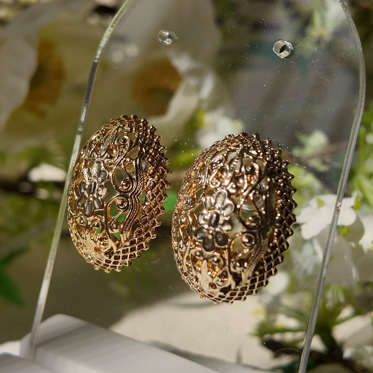 1928 Jewelry Maiden's Shield Studs