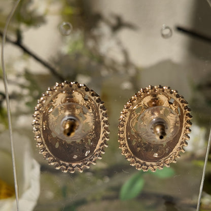 1928 Jewelry Maiden's Shield Studs