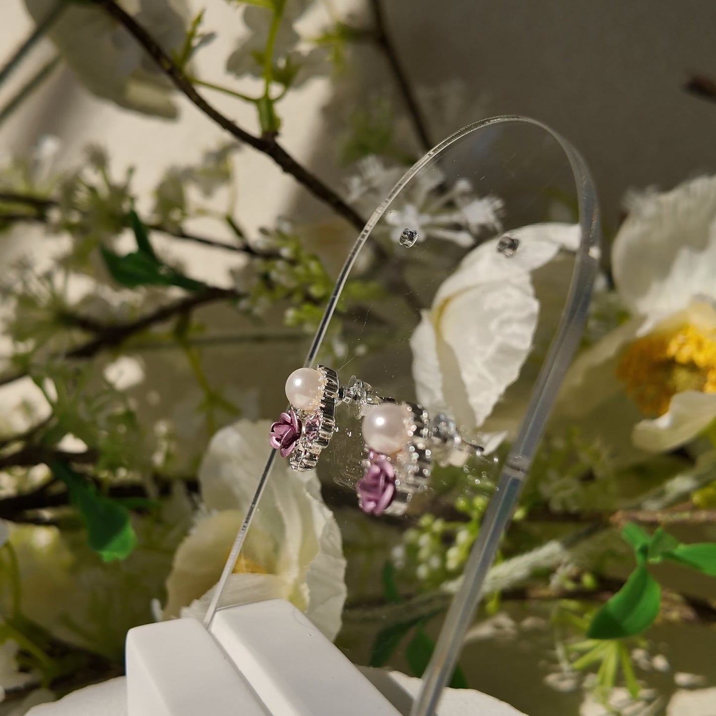 The Winter Rose Studs