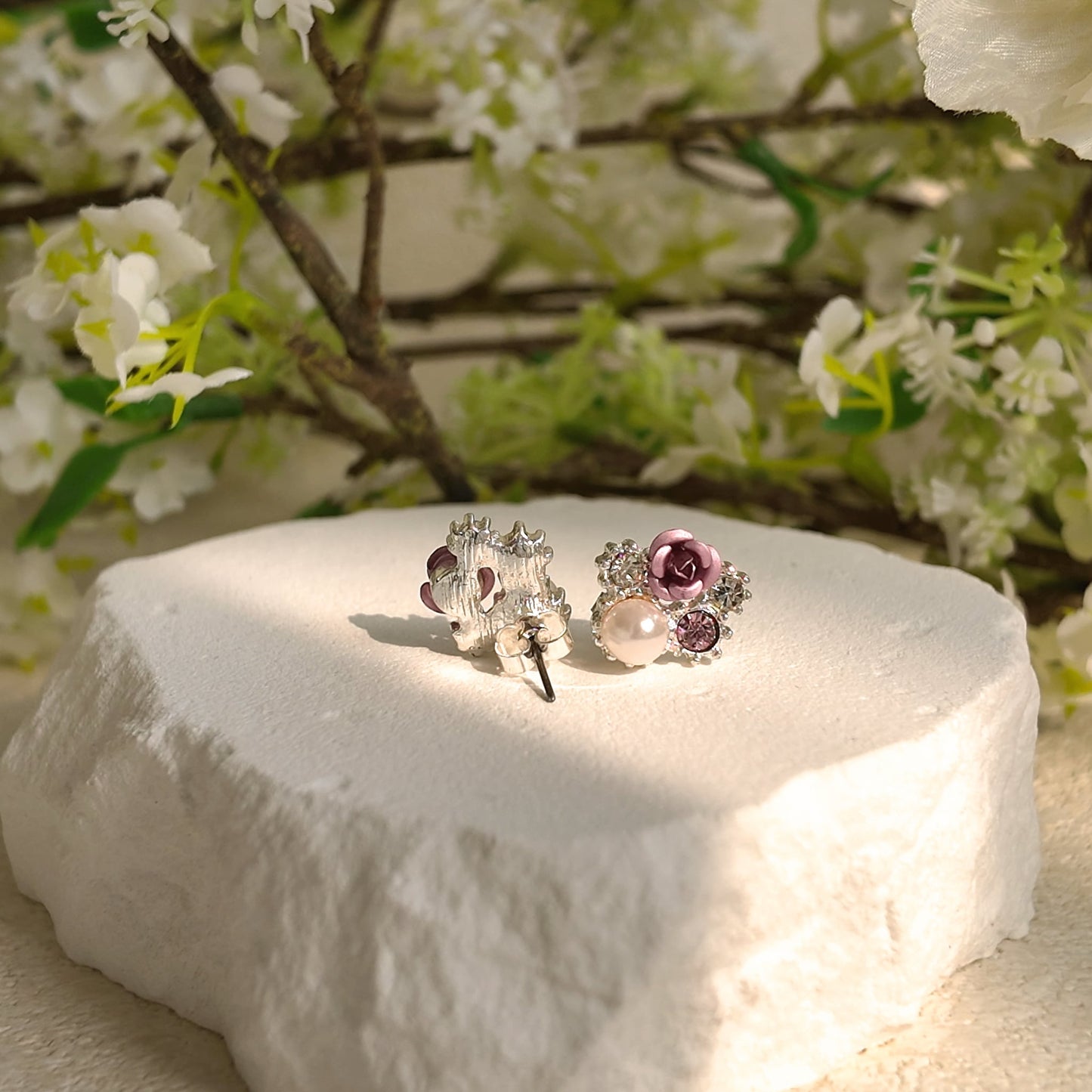 The Winter Rose Studs