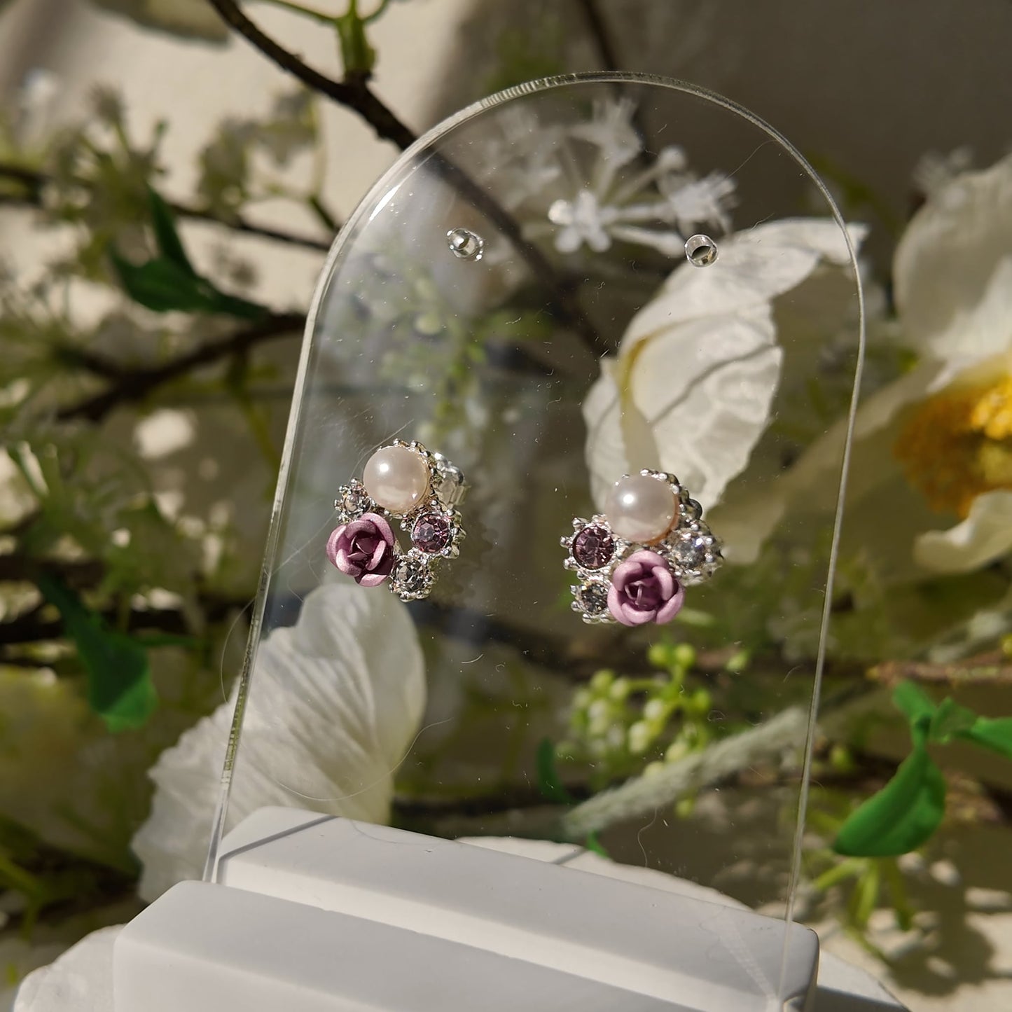The Winter Rose Studs
