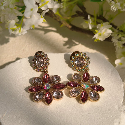 Monet Garden Queen's Floral Dangles