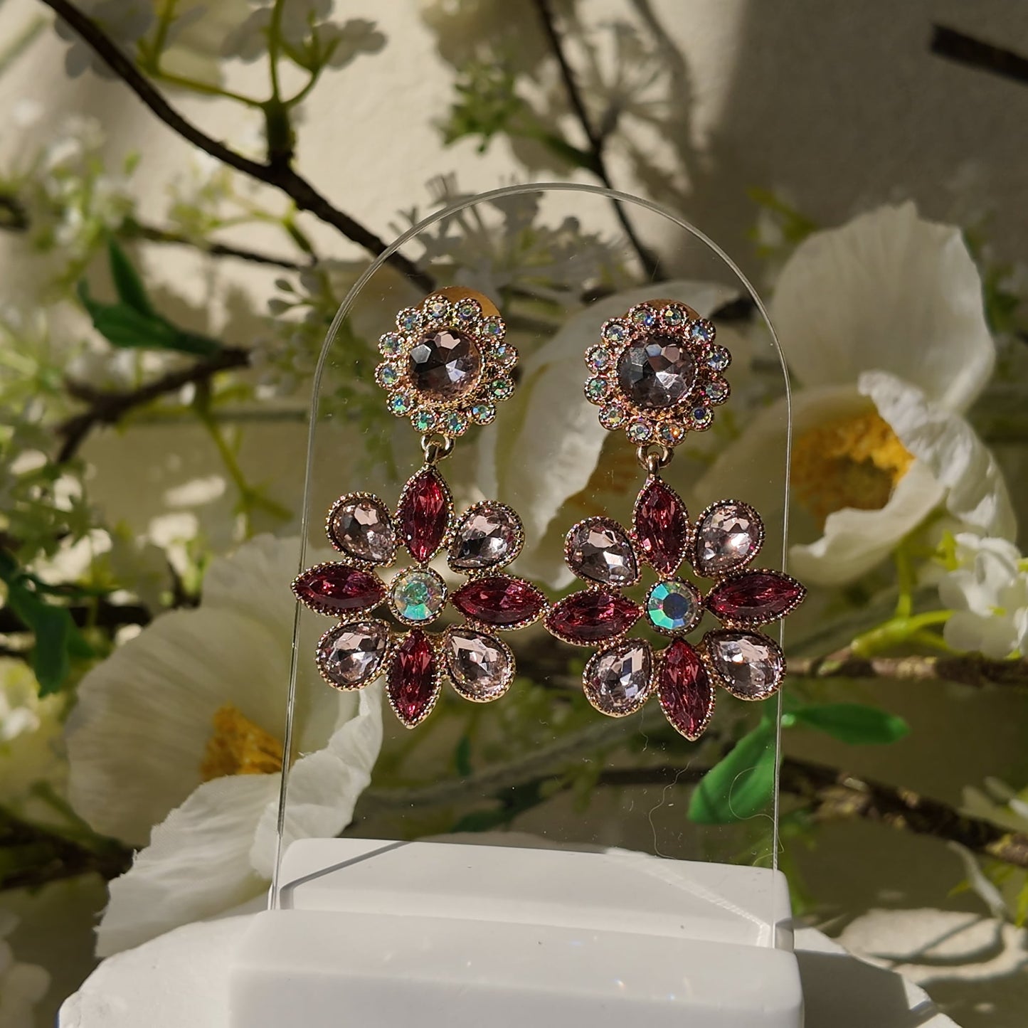 Monet Garden Queen's Floral Dangles