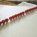 The Vintage Claret Garnet Necklace
