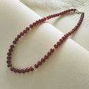 The Vintage Claret Garnet Necklace