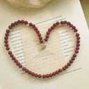 The Vintage Claret Garnet Necklace