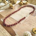 The Vintage Claret Garnet Necklace