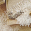 "The Gilded Plume Grandeur" Brooch