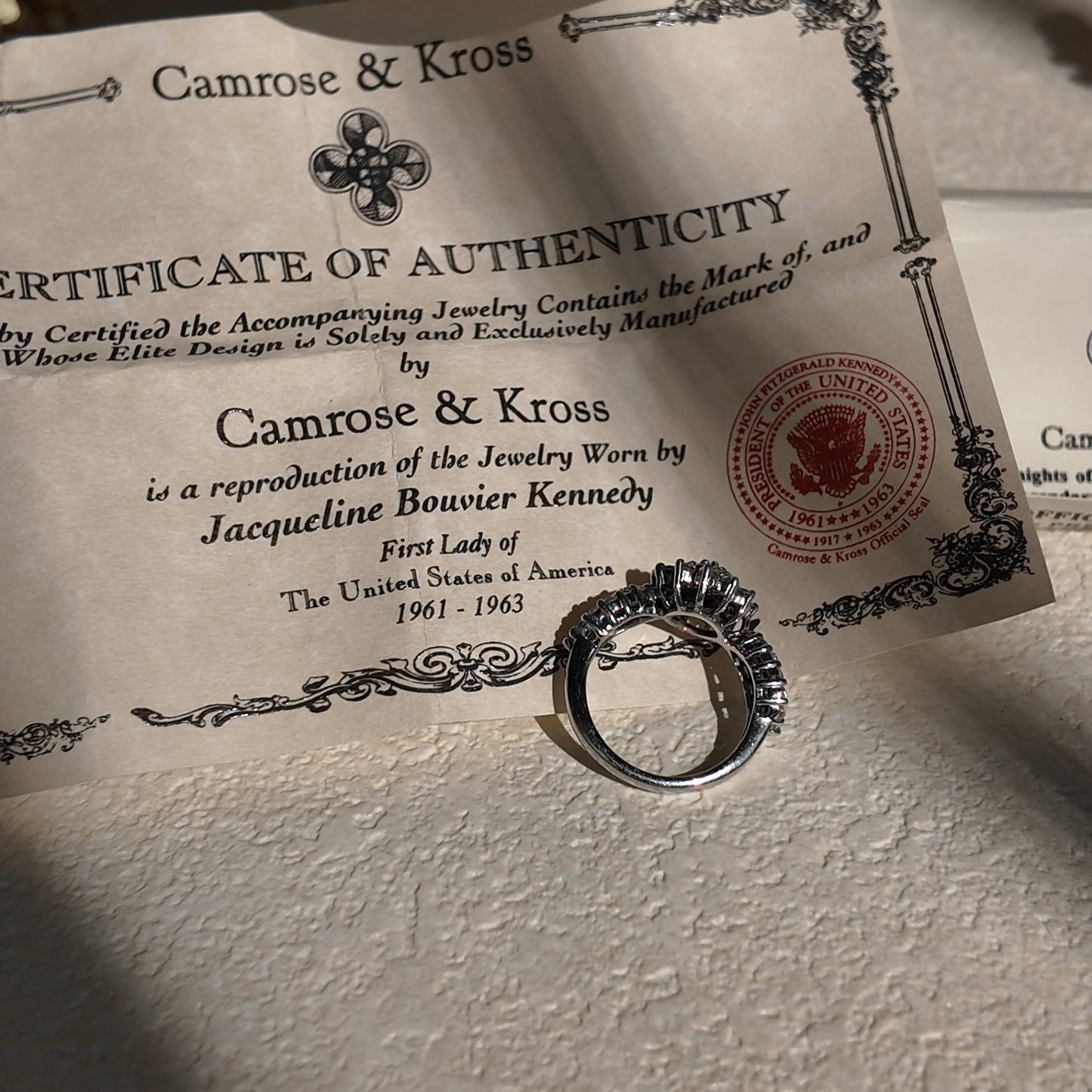 JBK Sterling Silver "Debutante's" Ring