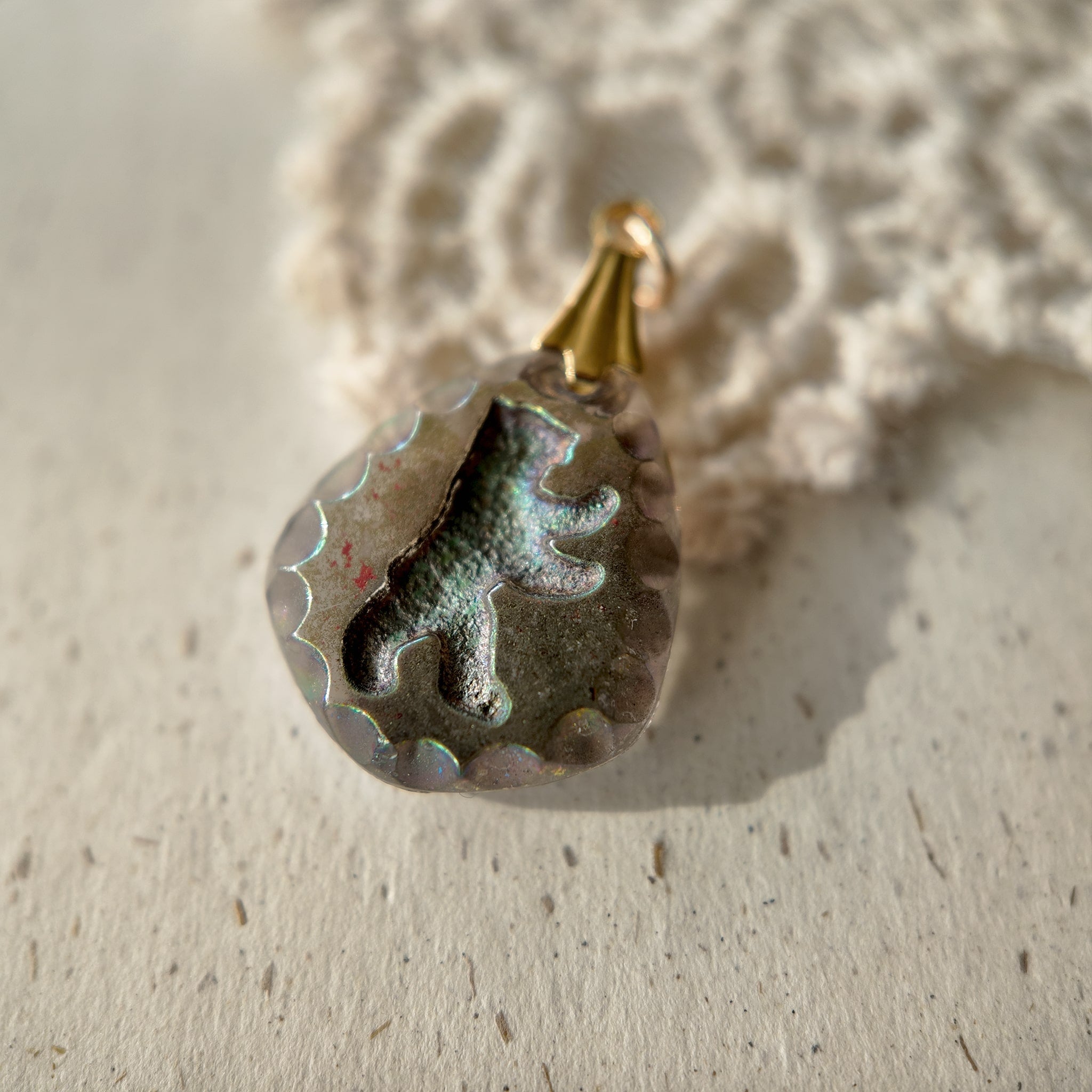 West German glass engraving techniques, West German glass jewelry