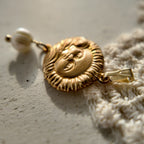 babyface jewelry, brass charm, human figure design