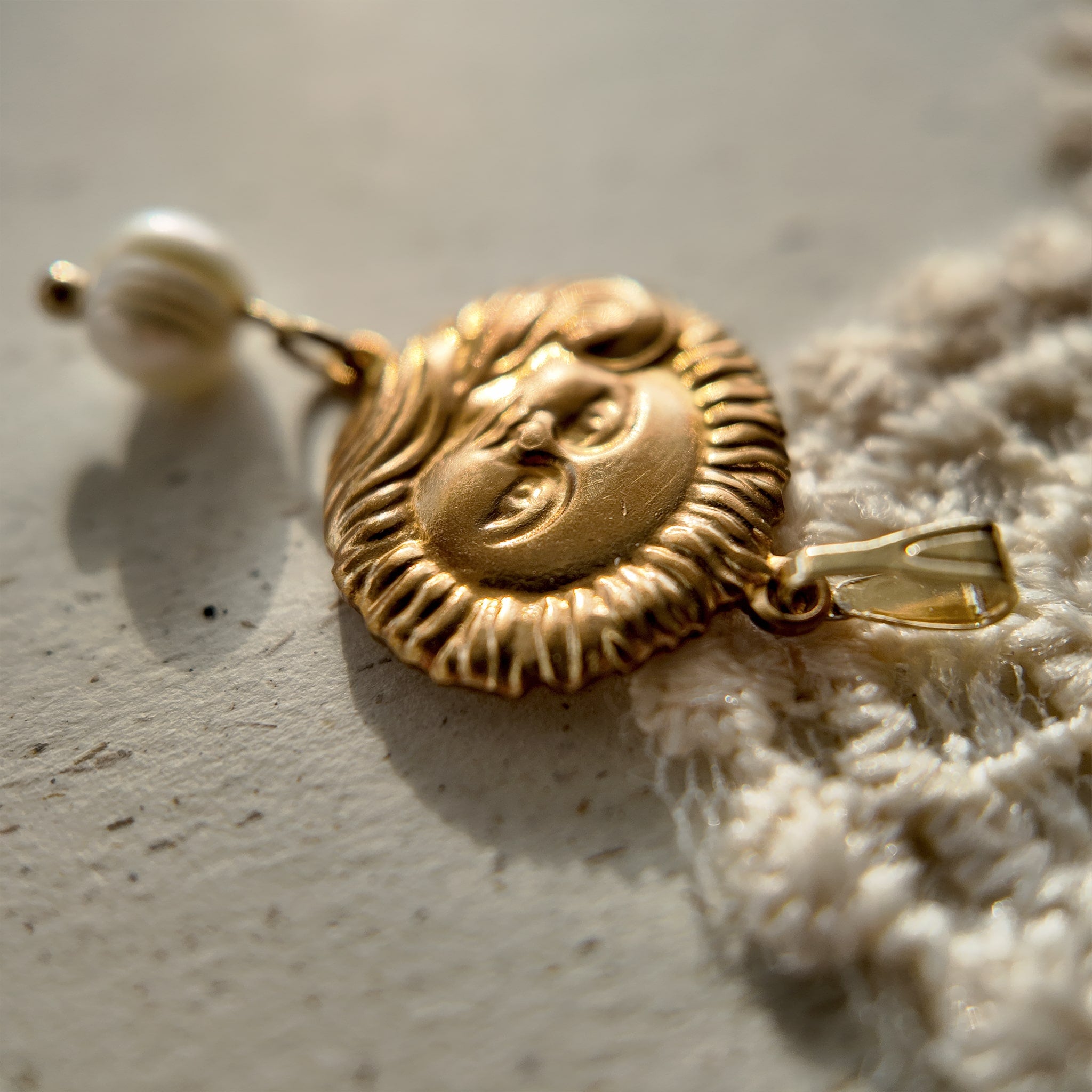 babyface jewelry, brass charm, human figure design