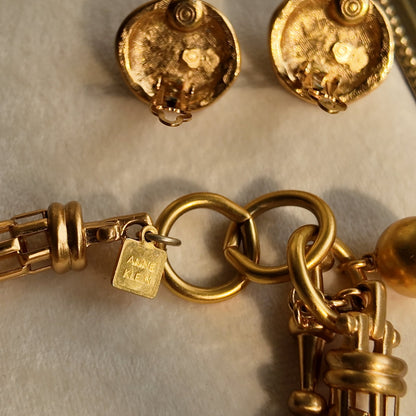 Anne Klein "The Lioness" Baroque Pearl Set