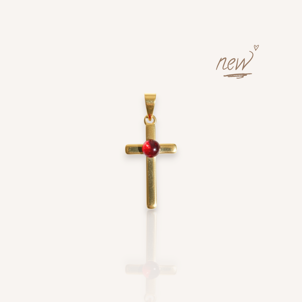 The Crimson Cross Pendant