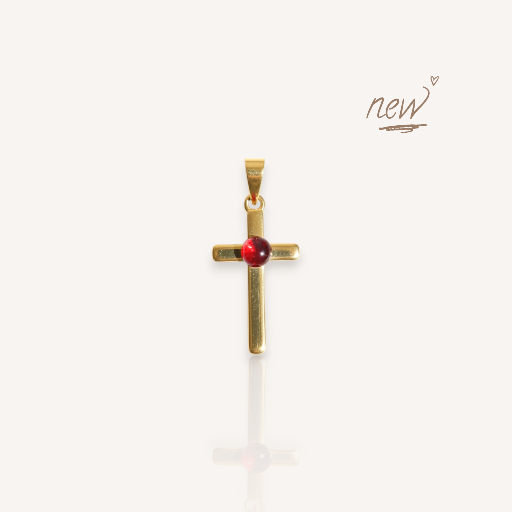 The Crimson Cross Pendant