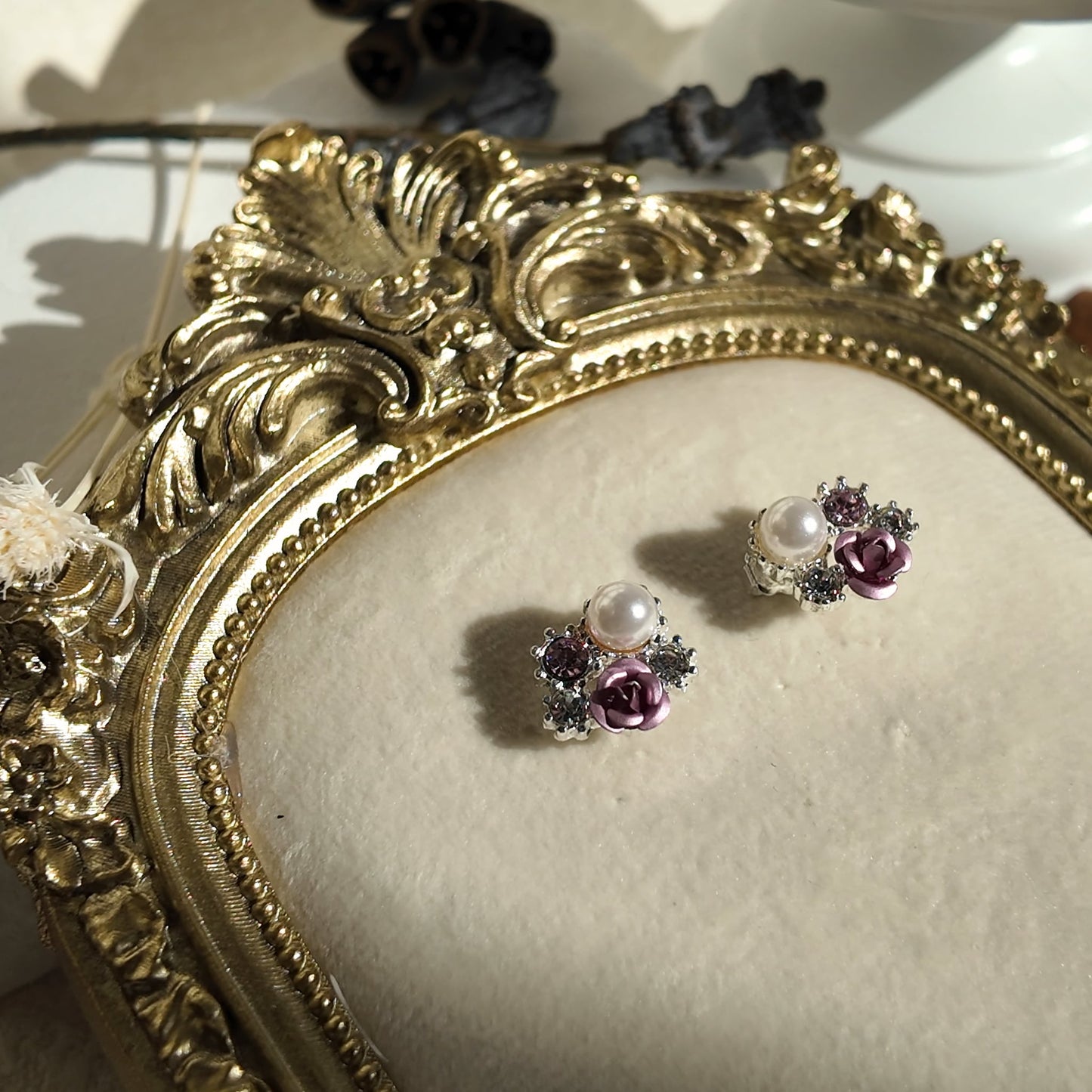 The Winter Rose Studs