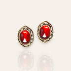 "Carmen" Ruby Red Crystal Earrings