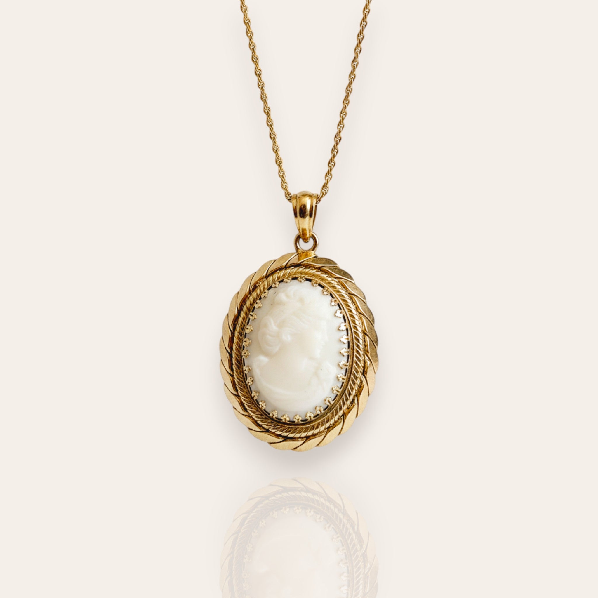 "The Moonlight Goddess" Cameo Necklace