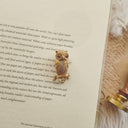 "The Fiery-Eyed Sentinel" Owl Brooch