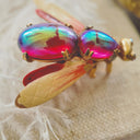 "The Glimmerwing Jewel Beetle" Brooch