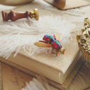 "The Glimmerwing Jewel Beetle" Brooch